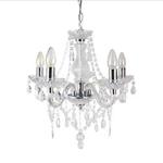 Clear and Chrome Marie Therese - 5 Light Ceiling Pendant Chandelier