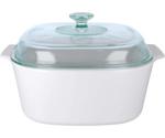 Corningware 5L Square Casserole with glass cover White