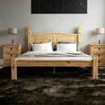 Corona 4ft6 Double Bed Low Foot End Mexican Solid Pine Wood Frame Bedroom