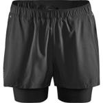 CRAFT Essence Adv Short Stretch 2en1 Noir - Trail running shorts - Black - taille M