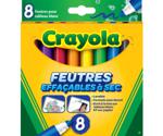 Crayola 8 Colour White Board Markers Wide Tip