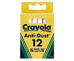 Crayola Anti Dust White Chalk (12 Pack)