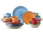 CreaTable Combi service stoneware 16-piece Mediterranean