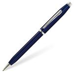CROSS Century II Translucent Blue Lacquer - Rhodium-Plated Ballpoint Pen incl. Luxury Gift Box - Refillable Medium Ballpen