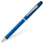 CROSS Tech3+ Metallic Blue Multi-Function Ballpoint Pen with Stylus incl. Premium Gift Box - Refillable Ballpen & Pencil