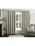 Curtina Chateaux Eyelet Curtains Silver