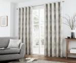 Curtina Elmwood Lined Curtains - 168x137cm - Silver