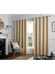 Curtina Feather Lined Eyelet Curtains Natural