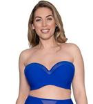 Curvy Kate Sheer Class Bandeau Bikini Cobalt 38DD