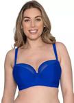 Curvy Kate Sheer Class Underwired Balcony Bikini Top Cobalt 40H