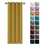 Deconovo Blackout Curtain Material Room Darkening Curtain Thermal Insulated Eyelet Curtain for Bedroom 52″x 63″ Mustard 1 PANEL