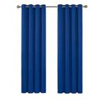 Deconovo Blue Blackout Curtains Eyelet Thermal Insulated Bedroom Blackout Curtains for Kids 46 x 54 Inch Drop 2 Panels