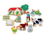 Djeco Farm Wooden Magnets