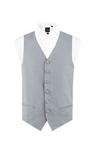 Dobell Mens Dove Grey Morning Suit Wedding Waistcoat Regular Fit Single Breasted-L (42-44in)