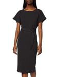 Dorothy Perkins Women's Black D Ring Midi Dress, 8