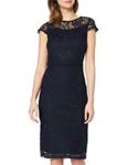 Dorothy Perkins Women's Navy Lace Trim Pencil Dress, 18