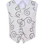 DQT New Scroll Boy's Waistcoat (13-14 Years: 34″, Black)