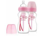 Dr. Browns Options Pink Wide Neck Bottle 270ml 2-pack