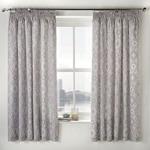 Dreams & Drapes - Alford Lined Pencil Pleat Curtains - 66″ Width x 72″ Drop (168 x 183cm), Silver