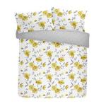 Dreams & Drapes Celestine-Easy Care Duvet Cover Set, Polycotton, Ochre, Double