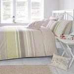 Dreams & Drapes - Falmouth - Easy Care Duvet Cover Set - Double, Green