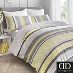 Dreams & Drapes Hanworth-Easy Care Duvet Cover Set, Ochre Yellow, Double