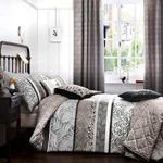 Dreams & Drapes - Hanworth - Easy Care Duvet Cover Set - Single, Charcoal