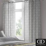 Dreams & Drapes Hanworth Pair of Eyelet Curtains, Ochre Yellow