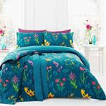 Dreams & Drapes - Ingrid - Easy Care Duvet Cover Set - Double, Teal