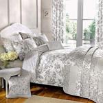 Dreams & Drapes Malton-Easy Care Duvet Cover Set, Cotton and Polyester, Slate, Double