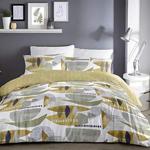 Dreams & Drapes Saldana-Easy Care Duvet Cover Set, Ochre Yellow, King