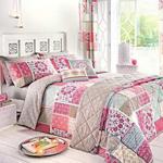 Dreams & Drapes - Shantar - Easy Care Duvet Cover Set - Super King, Pink