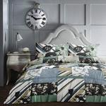 Dreams & Drapes Tile Patchwork-Easy Care Duvet Cover Set, Teal, King