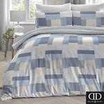 Dreams 'n' Drapes Boheme 100% Brushed Cotton Duvet Cover Set, Blue, Single