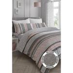 Dreams N Drapes Hanworth Reversible Duvet Set Pink