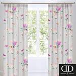 Dreams 'n' Drapes Jessica Watercolour Floral Pencil Pleat Lined Curtains, Pink, 66 x 72 Inch, 52% Polyester / 48% Cotton, W168cm (66″) x D183cm (72″)