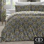 Dreams 'n' Drapes Venito Floral Easy Care Duvet Cover Set, Ochre, Super King