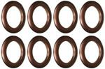 Dritz 1-9/16-Inch Inner Diameter Plastic Curtain Grommets, Pack of 8, Copper