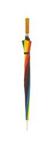 DUA Deluxe Large Gents Ladies Golf Walking Umbrella Rainbow