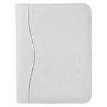 eBuyGB A5 Unzipped PU Leather Conference Folder, White