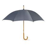 eBuyGB Manual Wooden Crook Handle Classic Umbrella, Grey, 41.5″