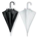 eBuyGB Mixed Pack of 4 Plastic Crook Handle Bridal Wedding Folding Umbrellas, 86 cm, 2 Black and 2 White