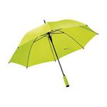 eBuyGB Unisex's Large Golf Wedding Colourful Automatic Brolly Sun Protection with Rain & Wind Resistance Fiberglass Frame Classic Foam Handle-Walking/Photoshoot Stick Umbrella, Lime Green, 37″