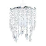 Elegant Chandelier Design Ceiling Pendant Light Shade with Beautiful Clear Acrylic Jewel Effect Droplets