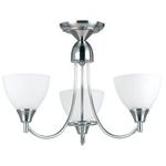 Endon 3 Light Chandelier In Satin Chrome