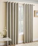 Enhanced Living Curtains, Polyester, Cream, Width-90 (229cm) x Drop-72 (183cm)