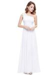 Ever-Pretty Womens Flower Chiffon Floor Length Evening Dress 20UK White