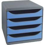 Exacompta Drawer Unit Big-Box A4+ Grey, Ice Blue 24.7 x 32.4 x 4.2 cm