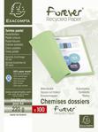 Exacompta Forever Recycled Square Cut Folders, 220 gsm, A4 - Purple, Pack 100