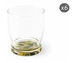 Excelsa Africa fish set of 6 glasses, glass